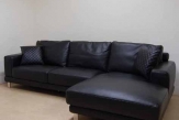 コーナーリビング　ソファー(BLACK)